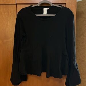 Black peplum top.  Size small
